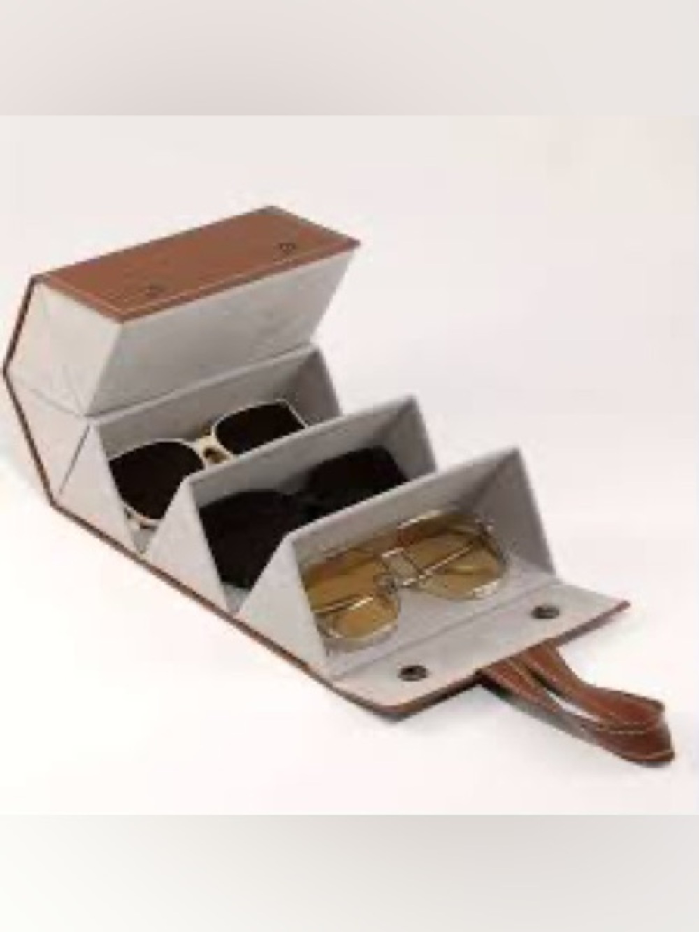 ♠️5/$25♠️Multi Sunglass Case-Hardshell- Holds 3 Pairs Total- Travel Essential